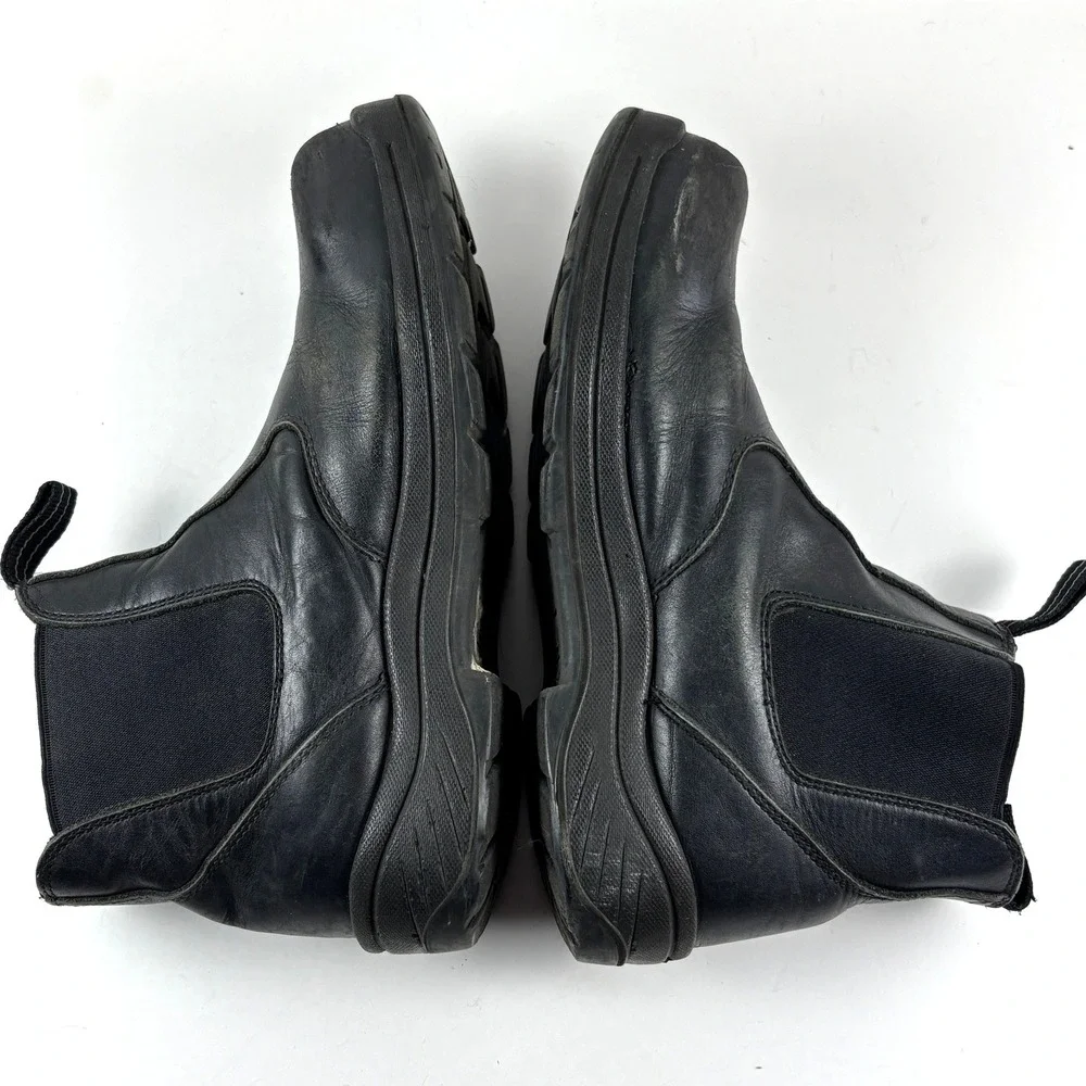 Thorogood Chelsea Work Boots Mens 8.5 Black Leather Good Slip‎ Resistant